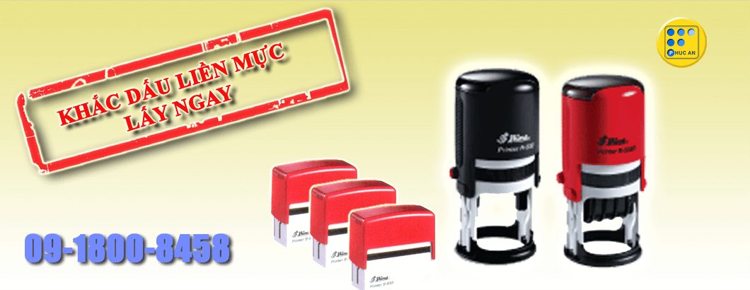 Dịch vụ khắc dấu liền mực của Phúc An