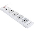 Ổ cắm đa năng Huntkey SZN-507 3m chống sét 4 ổ / 2 USB 2.1A