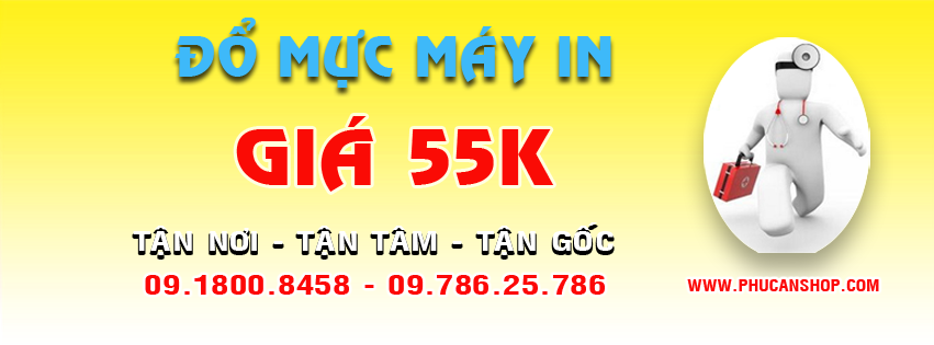 Đổ mực máy in 55k tại quận Đống Đa