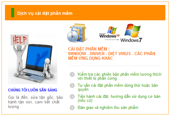 Dịch vụ cài đặt phần mềm máy văn phòng chuyên nghiệp
